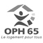 logo OPH 65, client Géoxitane